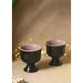 Black Ice Cream Goblet-Set of two