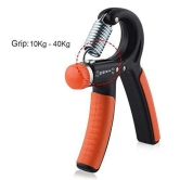 Hand Grip with Adjustable Weight (Orange) - Orange