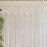 MACRAME ROPE CURTAIN-Ivory / 2