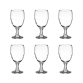 Treo Odyssey 300 ML Water Goblet Glass set | Transparent | Set of 6 Pcs