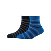 Men Pack Of 2 Patterned Cotton Ankle Length Socks