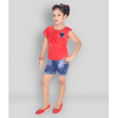 Zadmus - Red Denim Girls ( Pack of 1 ) - None