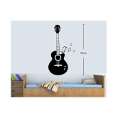 Asmi Collection Feel The Music with Guitar Musical Wall Sticker ( 7 x 40 cms )