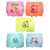 HAP - Multi Cotton Girls Bloomers ( Pack of 5 ) - None