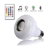 Music Light Bulb B22 LED Light Bulb With Bluetooth Speaker RGB Self Changing Color Lamp Built-In Audio Speaker