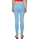 KARARO JEGGINGS - Cotton Blend Skinny Fit Light Blue Womens Jeggings ( Pack of 2 ) - None