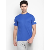 MENS POL SLV PT TEE-M / Blue