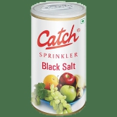 Catch Black Salt Sprinklers - Adds Flavour & Aroma, 200 G Can