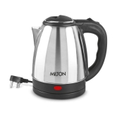 Milton Go Electro 1.2 Stainless Steel Electric Kettle, 1 Piece, 1200 ml, Silver | Power Indicator | 1500 Watts | Auto Cut-off | Detachable 360 Degree Connector | Boiler for Water - Silver