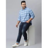 instaFab - Light Blue Cotton Oversized Fit Mens Casual Shirt ( Pack of 1 ) - None