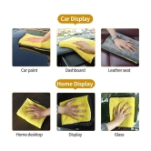 Auto Hub Multicolor 800 GSM Drying Towel For Automobile ( Pack of 4 )