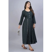 Smien - Green Rayon Womens Flared Kurti ( Pack of 1 ) - None