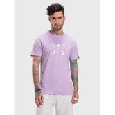 Bewakoof - Purple Cotton Regular Fit Mens T-Shirt ( Pack of 1 ) - None