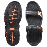 Campus - Black Mens Floater Sandals - None