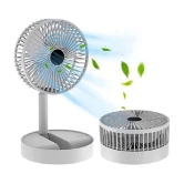 Rechargeable 3 Speed Table Desk Fan for Home, Table Fan with Strong Airflow Quiet Operation Portable Pedestal Fan Speed Adjustable Fan Assorted - Assorted