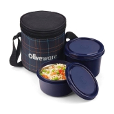 Oliveware Stainless Steel Lunch Box 2 - Container ( Pack of 1 )