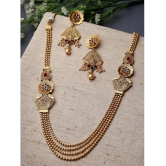 Sukkhi Gold Alloy Necklace Set ( Pack of 1 ) - Gold