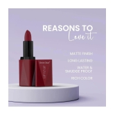 Seven Seas Lip To Lip Long Lasting Matte Lipstick With Smoke Eyes Non Transferable Revolving Kajal