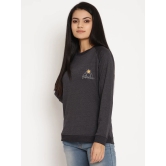 Women Explorer Black Solid Sweatshirt-S