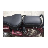 KOHLI BULLET ACCESSORIES Seat Cover Black fancy For Enfield Classic 350/500 cc , Classic chrome