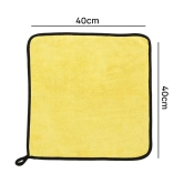 HOMETALES Yellow 600 GSM Drying Towel For Automobile ( Pack of 5 )