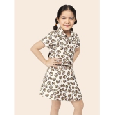 Naughty Ninos Beige Polyester Girls Shirt Dress ( Pack of 1 ) - None