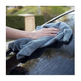 Auto Hub Grey 600 GSM Microfiber Cloth For Automobile ( Pack of 5 )