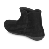 Ishransh Black Women''s Ankle Length Boots - None