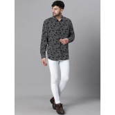 Oxolloxo Relaxed Floral Printed Spread Collar Casual Shirt