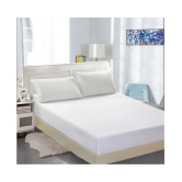 House Of Quirk Polyester Double Bedsheet with 2 Pillow Covers ( 200 cm x 150 cm ) - White