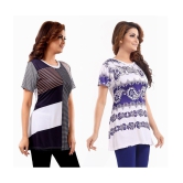 Meher Impex - Multicolor Polyester Women''s A-Line Top ( Pack of 2 ) - M