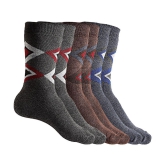 Texlon - Multicolor Woollen Men's Mid Length Socks ( Pack of 3 ) - Multicolor