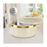 Milton Curve 1500 Inner Stainless Steel Casserole, 1300 ml, Ivory - Ivory