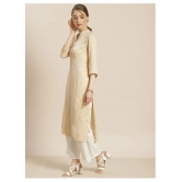 Juniper - Off White Rayon Womens Straight Kurti ( Pack of 1 ) - XXL