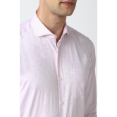 Men Pink Regular Fit Formal Full Sleeves Formal Shirt