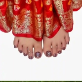 BRIDAL TOE NAILS - (NAIL KIT INCLUDED)-Tuscan Red