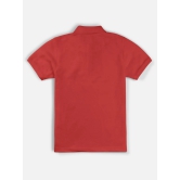 Polo Collar Neck Half Sleeve Cut & Sew Printed T-shirt for Boys