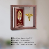 Customized 3D Memento with Hanging Metal Symbol For Corporate Gifting