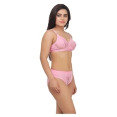 TCG Pink Lace Bra & Panty Set - 38