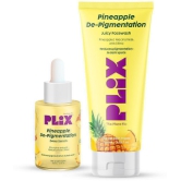 Plix 5% Pineapple Foaming Face Wash And Serum Combo for Pigmentation & Dark Spots(Pack of 2)