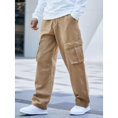 Bwolves Neutral Light brown Baggy Cargo Jeans - Unleash Your Unique Style-38