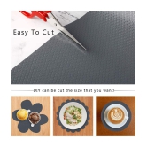 EASYHOME Multipurpose ( 45 cm X 3 m) EVA Anti-Slip Mat Liners For Bathroom, Kitchen, Fridge & Table Mat- Grey (45cmx300cm)