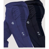 Forbro Navy Blue Polyester Mens Sports Trackpants ( Pack of 2 ) - None