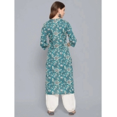 Antaran - Blue Cotton Womens Straight Kurti ( Pack of 1 ) - None