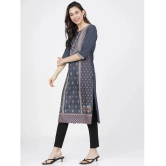 Ketch Polyester Printed Straight Womens Kurti - Grey ( Pack of 1 ) - None