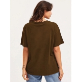 clafoutis Brown Cotton Womens T-Shirt ( Pack of 1 ) - None