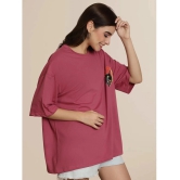 Fabflee Pink Cotton Loose Fit Womens T-Shirt ( Pack of 1 ) - None