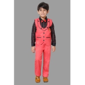 DKGF Fashion - Pink Cotton Blend Boys Shirt & Pants ( Pack of 1 ) - None