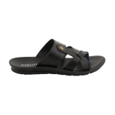 Stanfield - Black Mens Leather Slipper - None