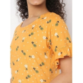 Smarty Pants - Mustard Cotton Womens Nightwear Night Dress ( Pack of 1 ) - None